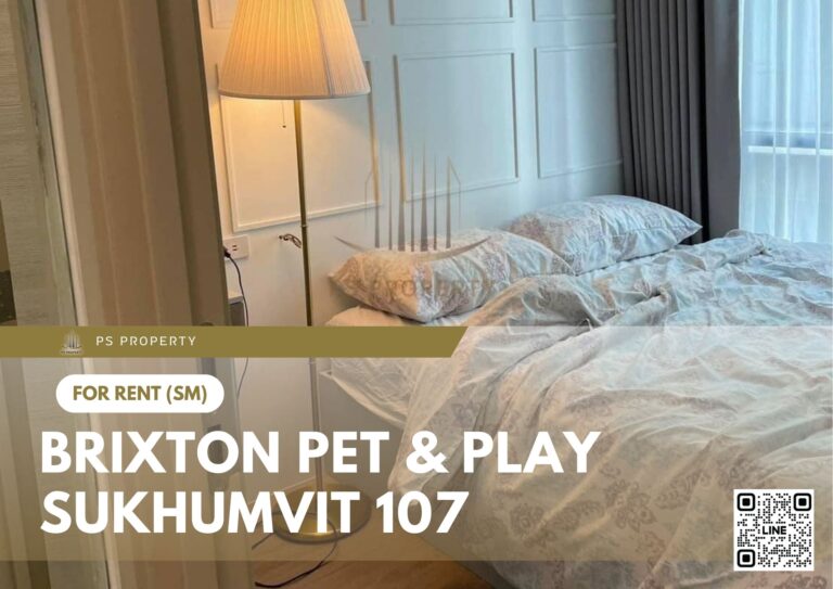 PS27013 – Condo Near BTS Bearing Station For Rent , One bedroom unit at BRIXTON Pet & Play Sukhumvit 107