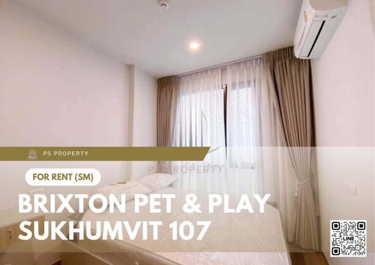PS7943 – Condo Near BTS Bearing Station For Rent , One bedroom unit at BRIXTON Pet & Play Sukhumvit 107