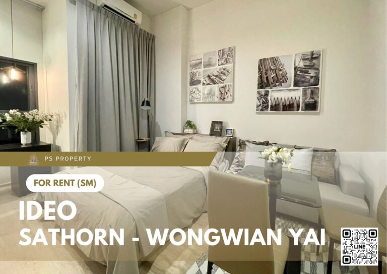 PS68339 – Condo Near BTS Wongwian Yai Station For Rent , One bedroom unit at IDEO Sathorn – Wongwian Yai