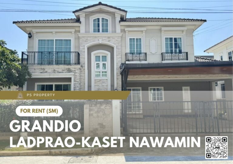 PS77989 – House Near BTS Ha Yaek Lat Phrao Station For Rent , at Grandio Ladprao-Kaset Nawamin
