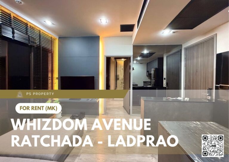 PS58513 – Condo Near MRT Phahonyothin Station For Rent , Two bedroom unit at Whizdom Avenue Ratchada – Ladprao