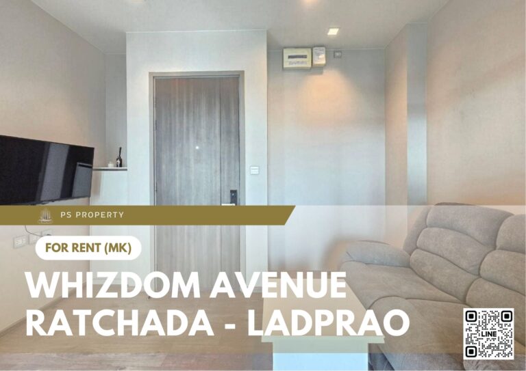 PS71380 – Condo Near MRT Phahonyothin Station For Rent , One bedroom unit at Whizdom Avenue Ratchada – Ladprao