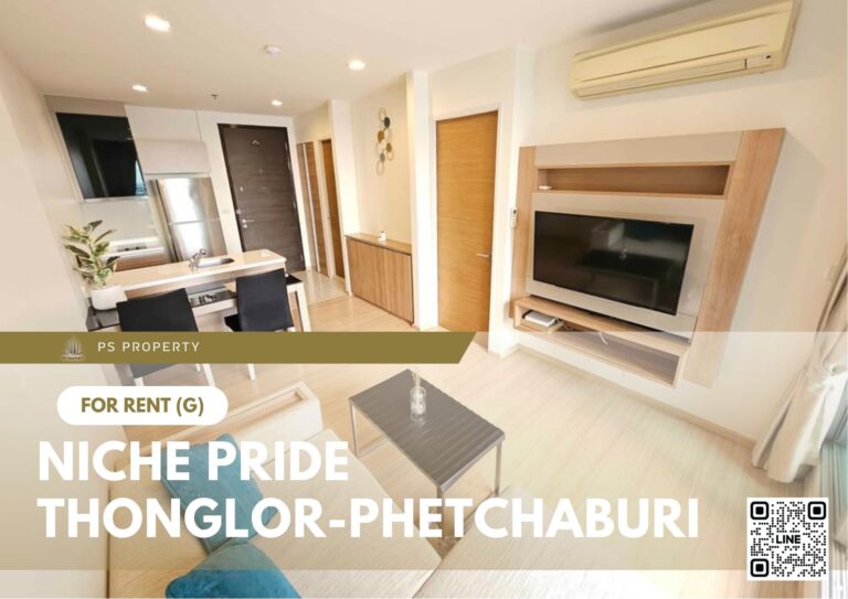 PS77426 – Condo Near BTS Thong Lo Station For Rent , One bedroom unit at Niche Pride Thonglor – Phetchaburi