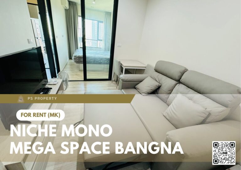 PS78034 – Condo Near BTS Bang Na Station For Rent , One bedroom unit at Niche MONO Mega Space Bangna