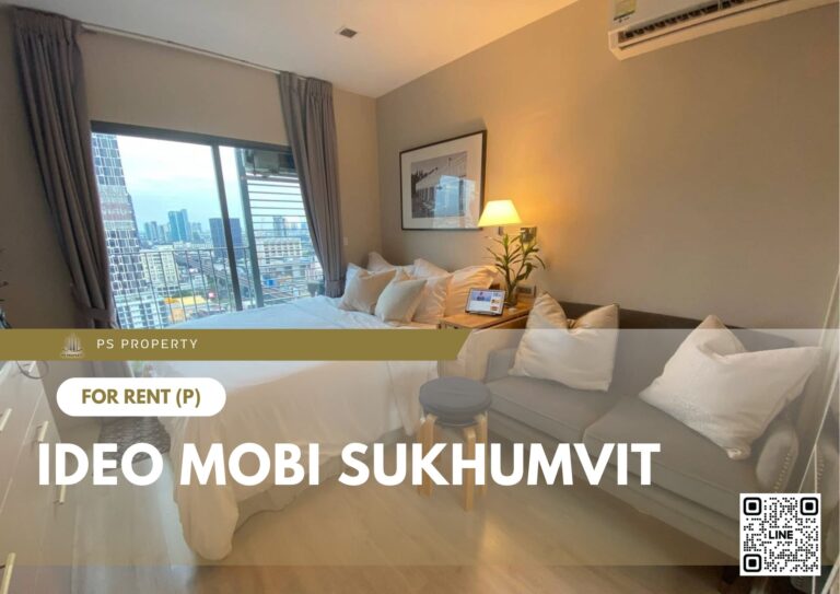 PS73136 – Condo Near BTS On Nut Station For Rent , One bedroom unit at IDEO Mobi Sukhumvit