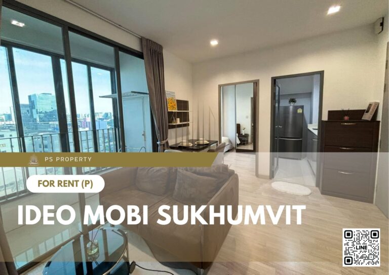 PS15395 – Condo Near BTS On Nut Station For Rent , Two bedroom unit at IDEO Mobi Sukhumvit