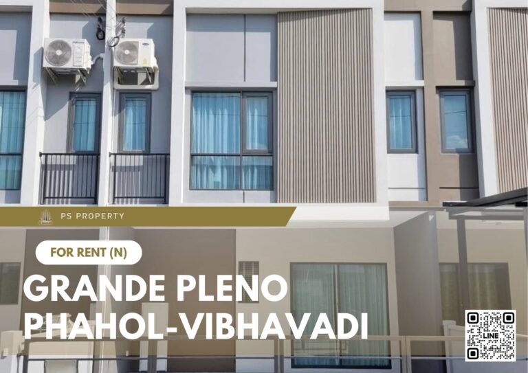 PS70883 – House Near SRT Rangsit Station For Rent , at Grande Pleno Phahol-Vibhavadi