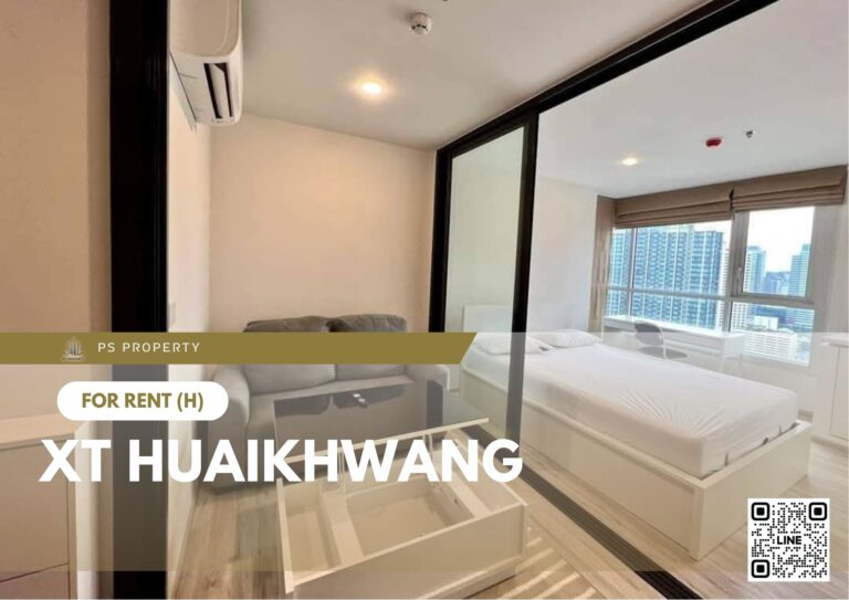 PS79801 – Condo Near MRT HUAIKHWANG Station For Rent , One bedroom unit at XT HUAIKHWANG