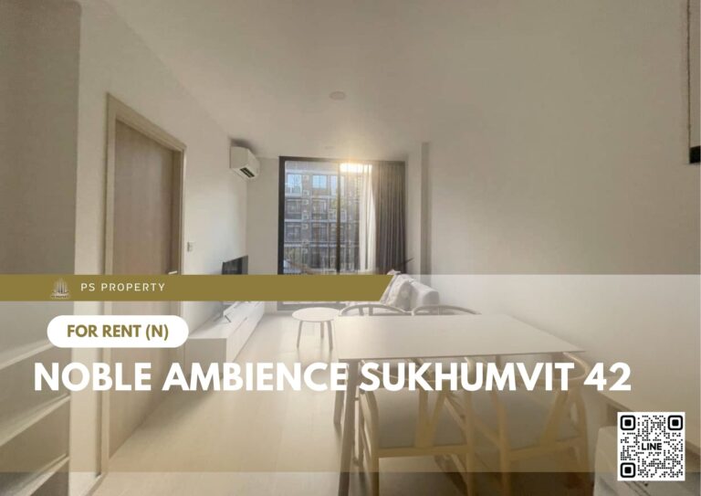 PS25195 – Condo Near BTS Ekkamai Station For Rent , One bedroom unit at Noble Ambience Sukhumvit 42