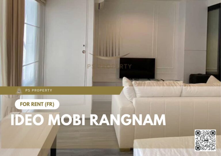 PS31051 – Condo Near BTS Victory Monument Station For Rent , One bedroom unit at IDEO Mobi Rangnam