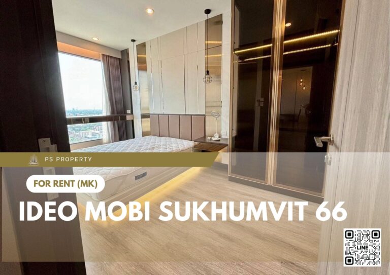 PS66198 – Condo Near BTS Udom Suk Station For Rent , Two bedroom unit at IDEO Mobi Sukhumvit 66