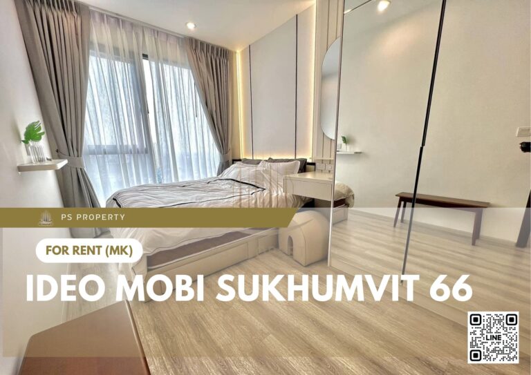 PS36401 – Condo Near BTS Udom Suk Station For Rent , One bedroom unit at IDEO Mobi Sukhumvit 66