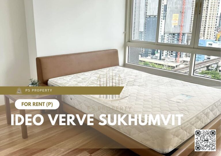 PS28054 – Condo Near BTS On Nut Station For Rent , One bedroom unit at IDEO Verve Sukhumvit