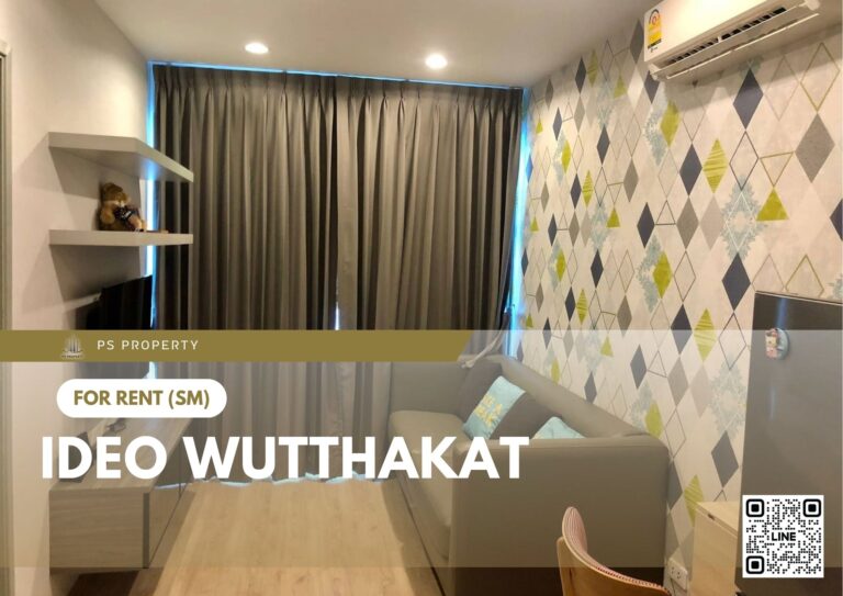 PS76147 – Condo Near BTS Wutthakat Station For Rent , One bedroom unit at IDEO Wutthakat