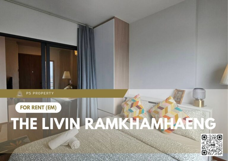 PS80242 – Condo Near MRT Yaek Lam Sali Station For Rent , One bedroom unit at The Livin Ramkhamhaeng