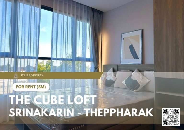 PS80296 – Condo Near MRT Si Bearing Station For Rent , One bedroom unit at THE CUBE LOFT Srinakarin – Theppharak