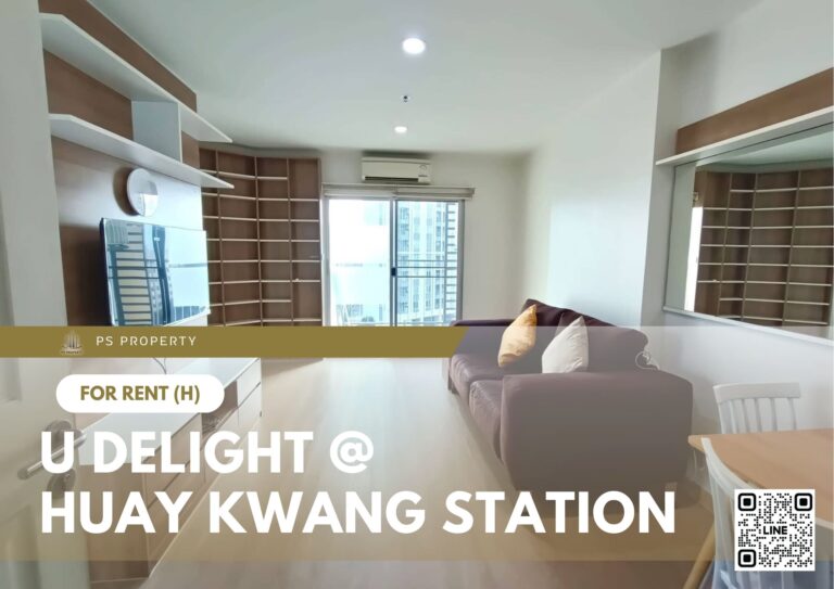PS54729 – Condo Near MRT Huai Khwang Station For Rent , One bedroom unit at U Delight @ Huay Kwang Station