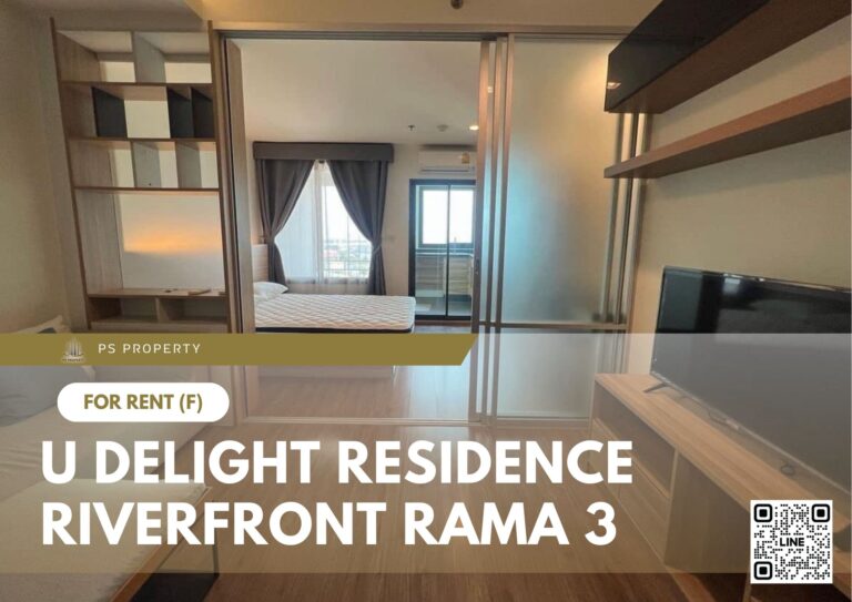 PS80535 – Condo Near BTS Surasak Station For Rent , One bedroom unit at U Delight Residence Riverfront Rama 3
