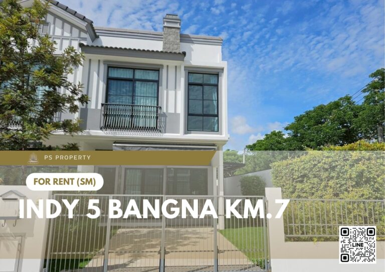 PS81203 – House Near BTS Bang na Station For Rent , at Indy 5 Bangna Km.7