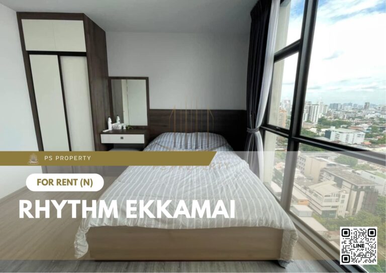 PS8171 – Condo Near BTS Ekkamai Station For Rent , Two bedroom unit at Rhythm Ekkamai