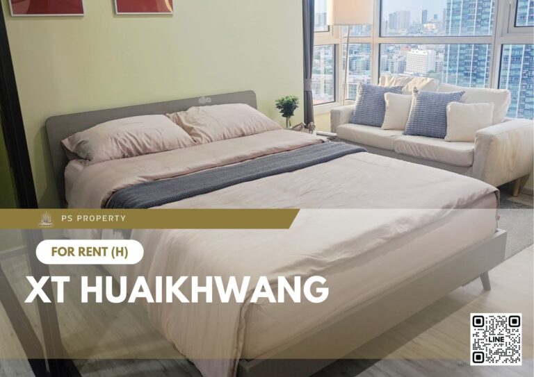 PS81637 – Condo Near MRT HUAIKHWANG Station For Rent , One bedroom unit at XT HUAIKHWANG