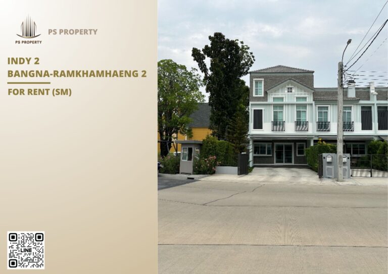 PS81724 – House Near MRT Si Iam Station For Rent , at Indy 2 Bangna-Ramkhamhaeng 2