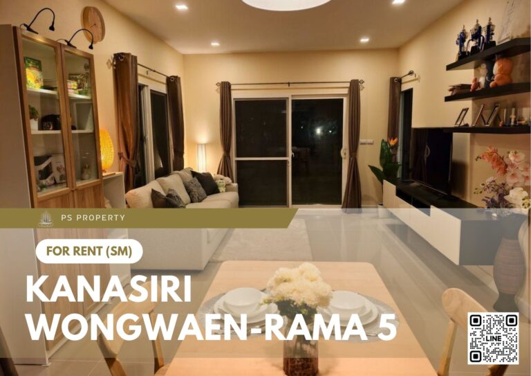 PS81784 – House Near MRT Talad Bang Yai Station For Rent , at Kanasiri Wongwaen-Rama 5