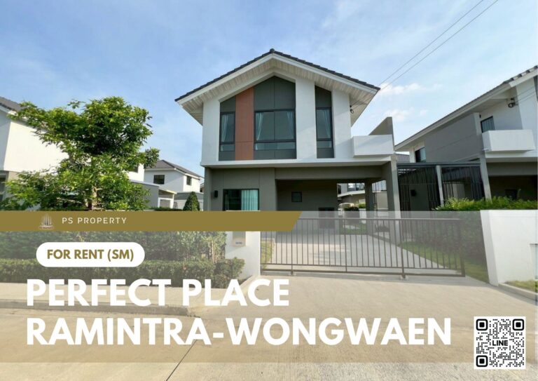 PS81820 – House Near SRT Bang Bamru Station For Rent , at Perfect Place Ramintra-Wongwaen