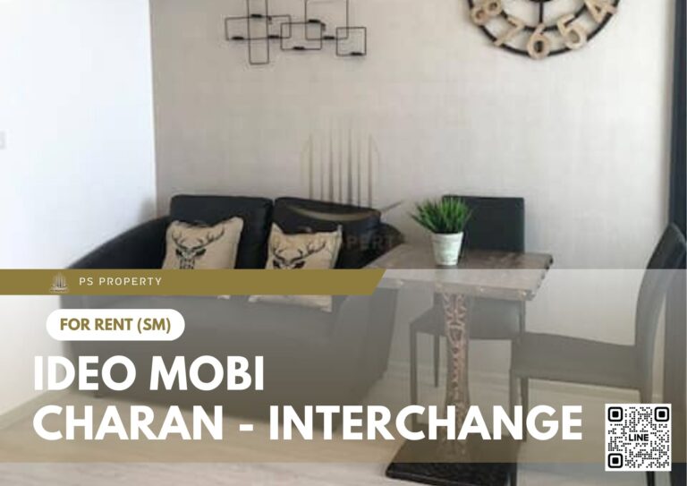 PS29876 – Condo Near MRT Bang Khun Non Station For Rent , One bedroom unit at IDEO Mobi Charan – Interchange