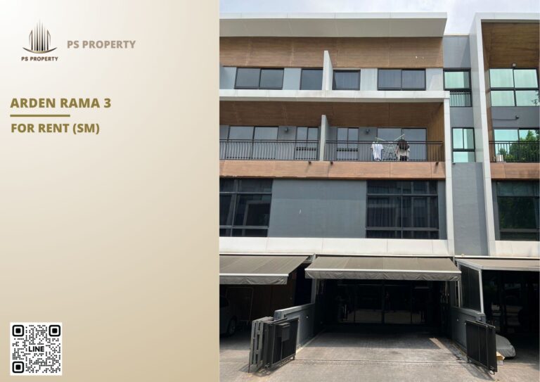 PS81878 – House Near BTS Chong Nonsi Station For Rent , at Arden Rama3