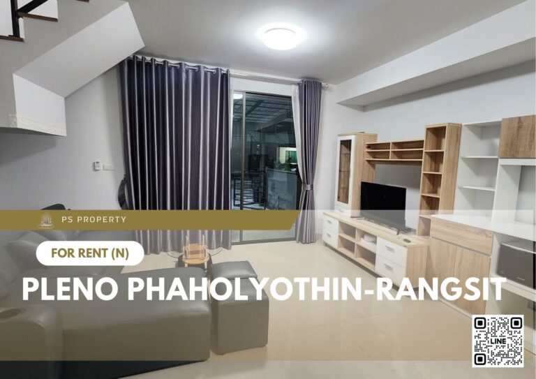 PS81356 – House Near SRT Rangsit Station For Rent , at Pleno Phaholyothin-Rangsit