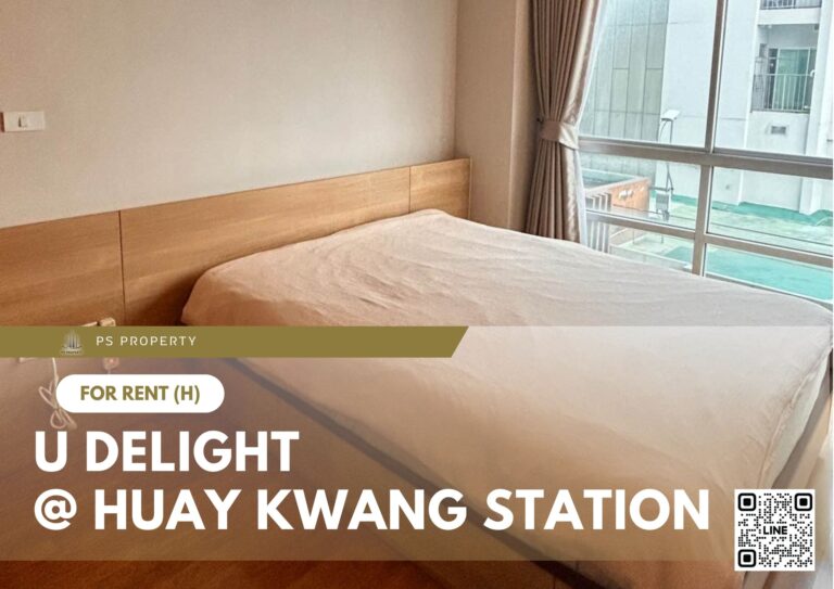 PS81921 – Condo Near MRT Huai Khwang Station For Rent , One bedroom unit at U Delight @ Huay Kwang Station