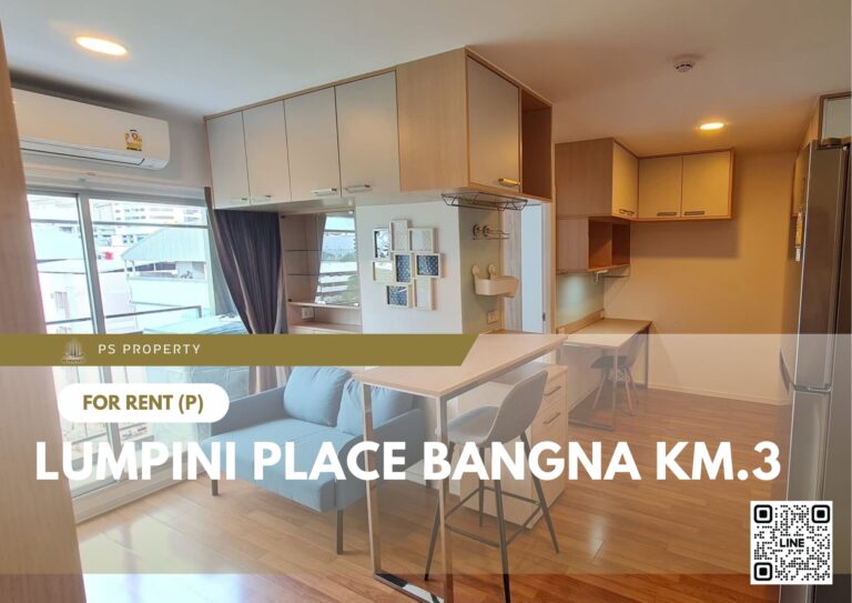 PS87189 – Condo Near MRT Si Udom Station For Rent , Two bedroom unit at Lumpini Place Bangna Km.3