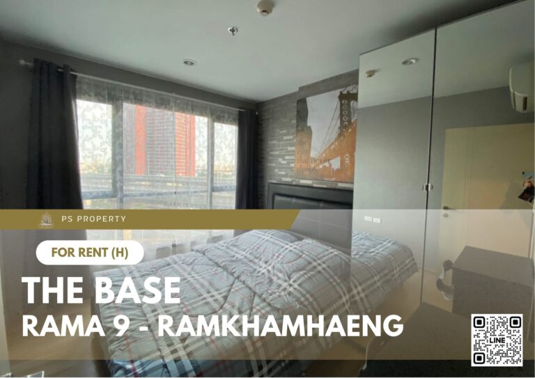 PS87241 – Condo Near ARL Ramkhamhaeng Station For Rent , One bedroom unit at The Base Rama 9 – Ramkhamhaeng
