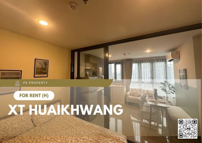 PS83340 – Condo Near MRT HUAIKHWANG Station For Rent , One bedroom unit at XT HUAIKHWANG