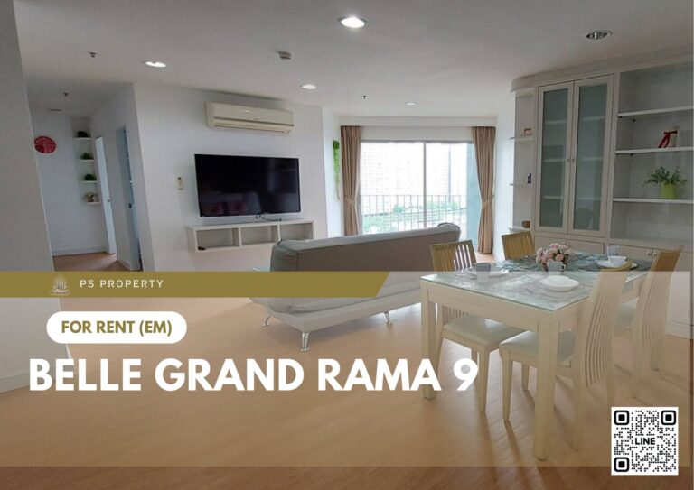 PS83401 – Condo Near MRT Phra Ram 9 Station For Rent , 3 bedroom unit at Belle Grand Rama 9