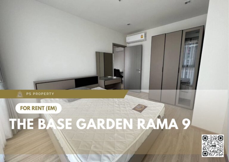 PS83413 – Condo Near ARL Ramkhamhaeng Station For Rent , Two bedroom unit at The Base Garden Rama 9