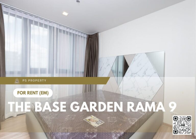 PS83435 – Condo Near ARL Ramkhamhaeng Station For Rent , One bedroom unit at The Base Garden Rama 9