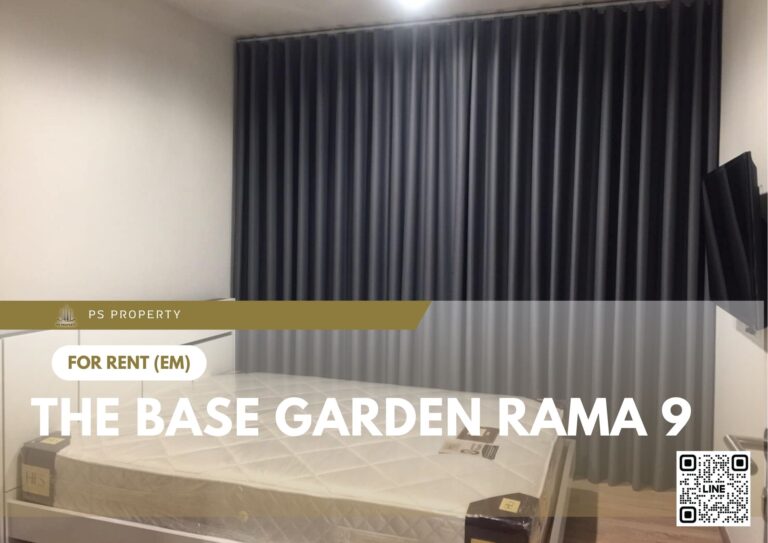 PS83445 – Condo Near ARL Ramkhamhaeng Station For Rent , One bedroom unit at The Base Garden Rama 9