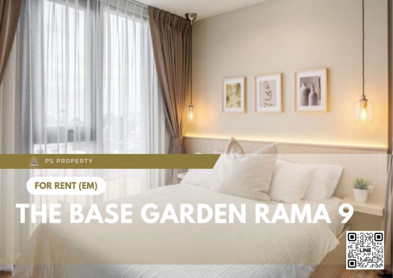 PS83530 – Condo Near ARL Ramkhamhaeng Station For Rent , One bedroom unit at The Base Garden Rama 9