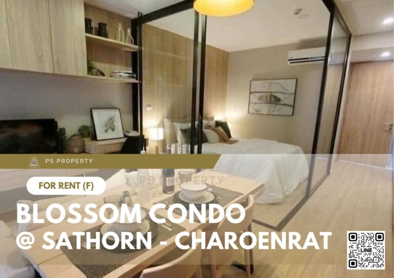 PS27695 – Condo Near BTS Surasak Station For Rent , One bedroom unit at Blossom Condo @ Sathorn – Charoenrat