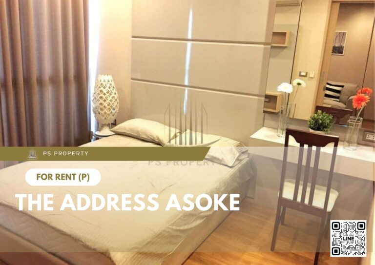 PS36478 – Condo Near MRT Phetchaburi Station For Rent , One bedroom unit at The Address Asoke
