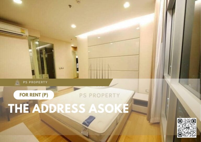 PS25125 – Condo Near MRT Phetchaburi Station For Rent , Two bedroom unit at The Address Asoke