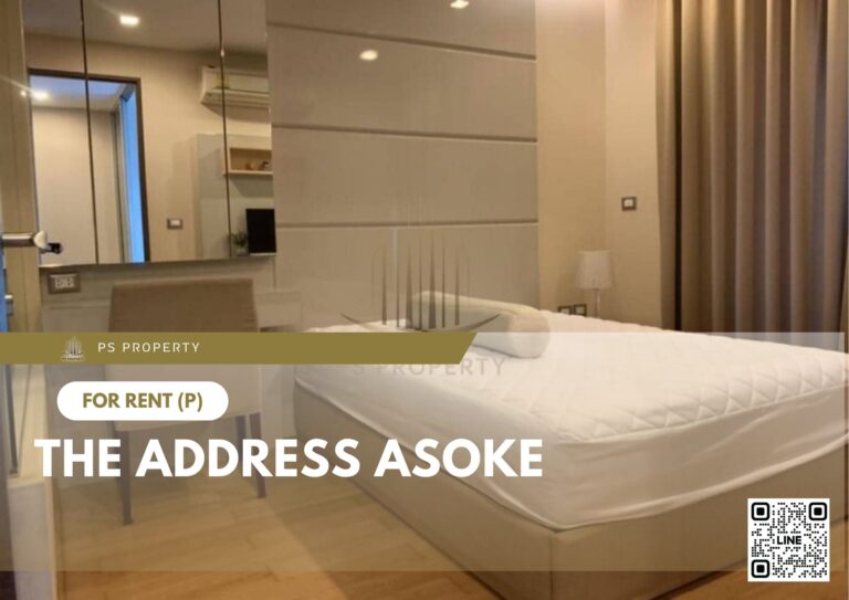 PS12667 – Condo Near MRT Phetchaburi Station For Rent , One bedroom unit at The Address Asoke