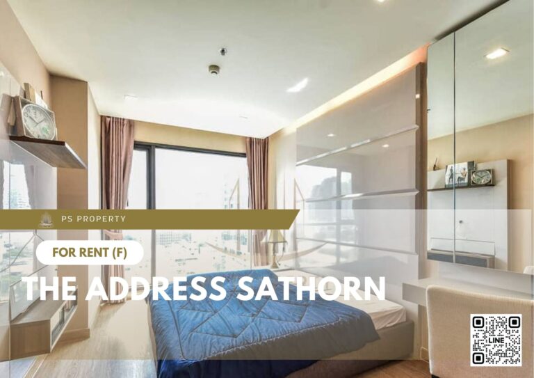 PS34914 – Condo Near BTS Surasak Station For Rent , One bedroom unit at The Address Sathorn