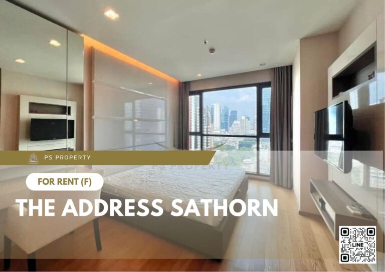 PS31208 – Condo Near BTS Surasak Station For Rent , One bedroom unit at The Address Sathorn