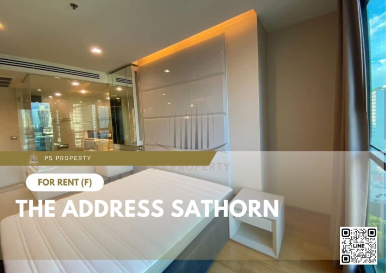 PS15308 – Condo Near BTS Surasak Station For Rent , One bedroom unit at The Address Sathorn