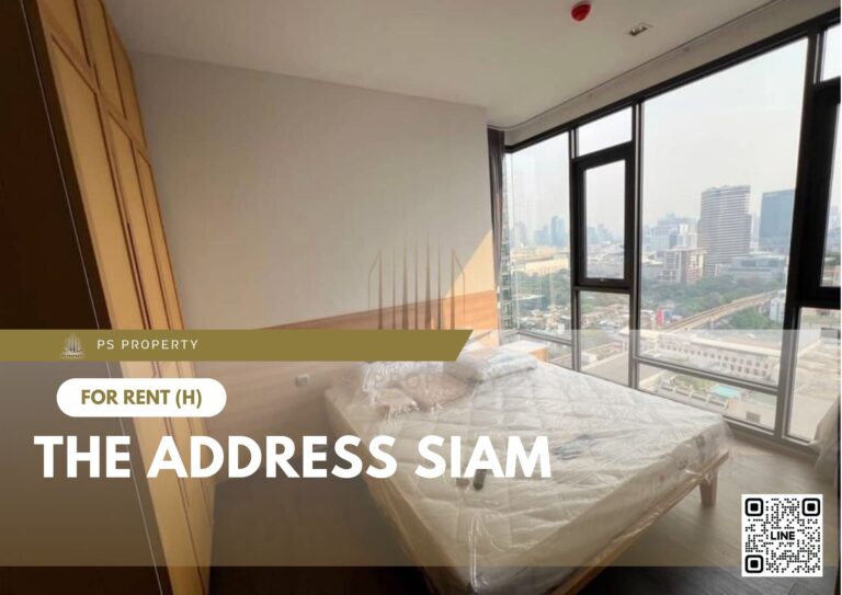 PS15124 – Condo Near BTS Ratchathewi Station For Rent , Two bedroom unit at The Address Siam