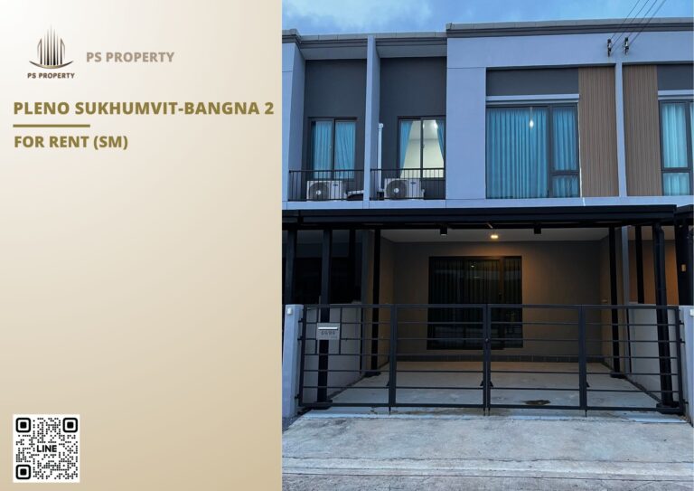 PS83866 – House Near BTS Bang na Station For Rent , at Pleno Sukhumvit-Bangna 2