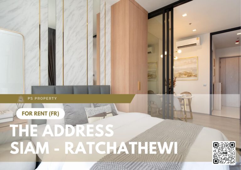 PS83897 – Condo Near BTS Ratchathewi Station For Rent , One bedroom unit at THE ADDRESS SIAM – RATCHATHEWI